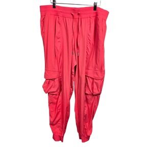 Lululemon Dance Studio Relaxed Fit Mid Rise Cargo Jogger Glaze Pink Womens  XL